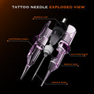 Bronc tattoo cartridges - Purple round liners, round shaders, magnums and curve magnums