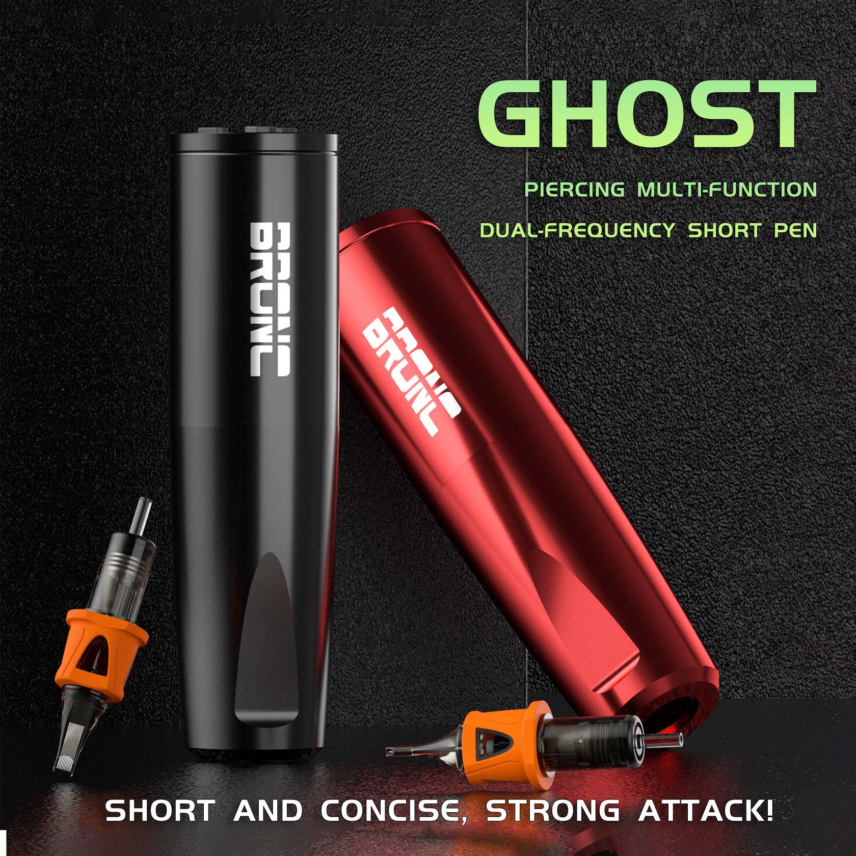 BRONC Tattoo Pen Machine GHOST SMP Wireless - Advanced wireless tattooing device.