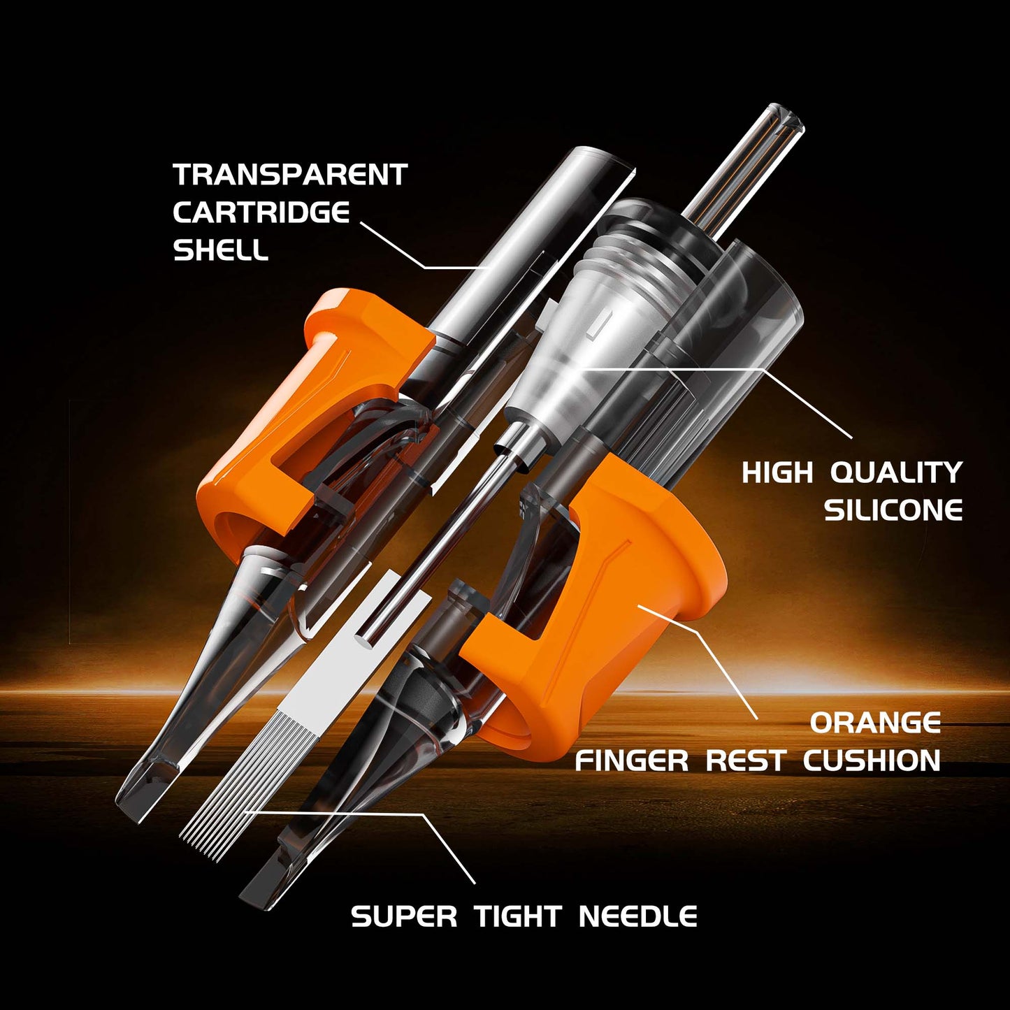 Energy Rubber Cartridge Needles Round Liner