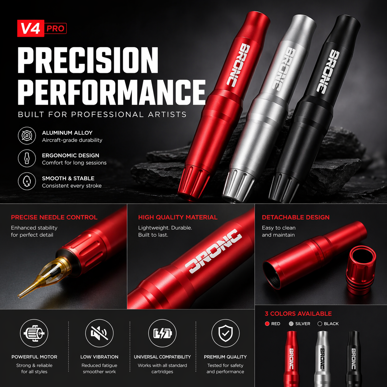 Bronc tattoo professional tattoo kit