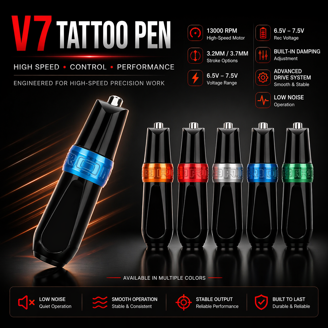 Bronc Professional artist tattoo kit