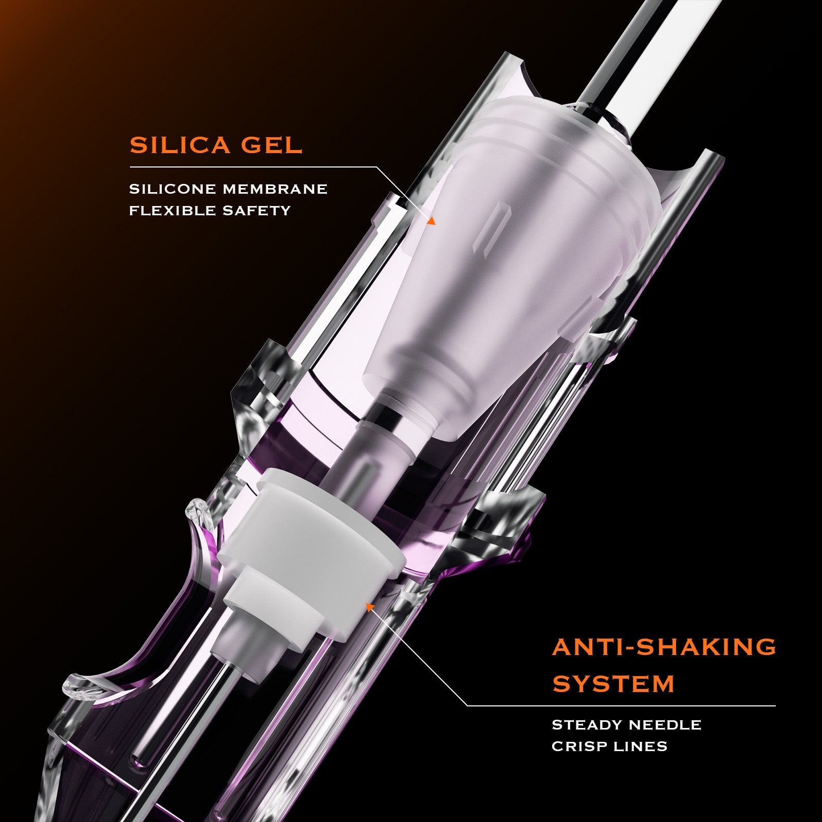 Bronc tattoo cartridges - Purple round liners, round shaders, magnums and curve magnums