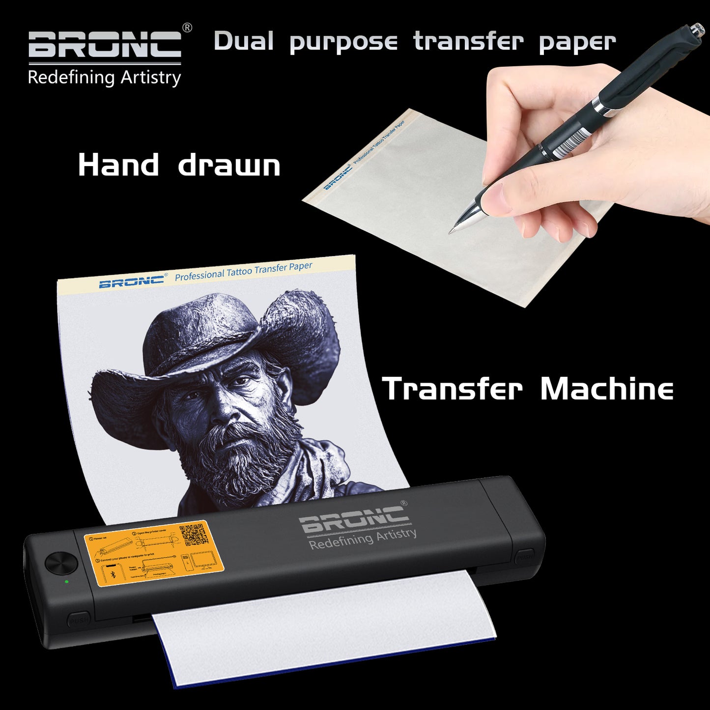 Bronc 4 layered Stencil Paper