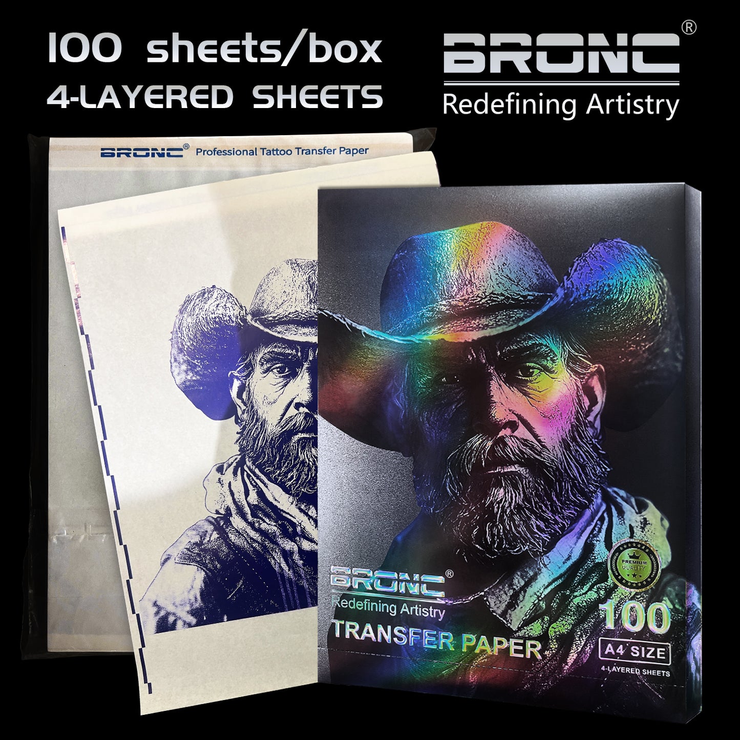 Bronc 4 layered Stencil Paper