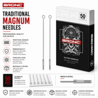 BRONC 50pcs Traditional Magnum Tattoo Needles