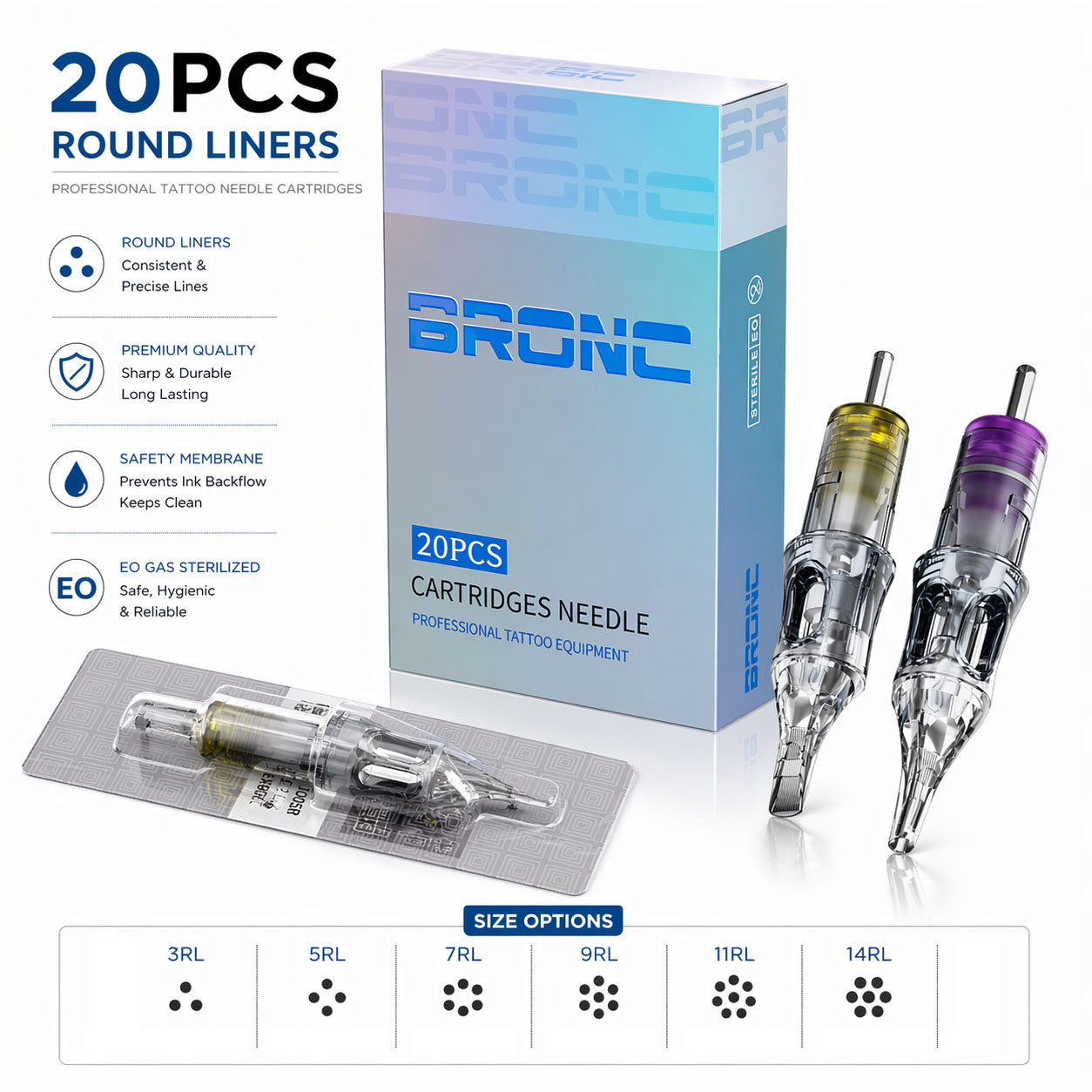 bronc tattoo cartridges