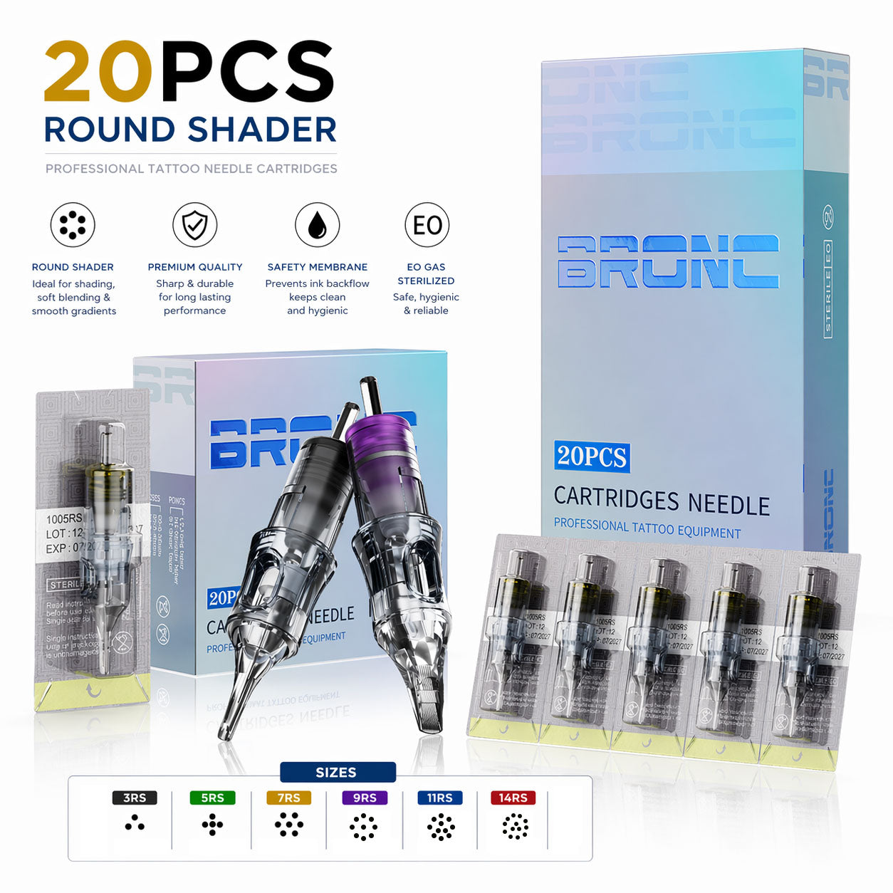 bronc tattoo cartridge