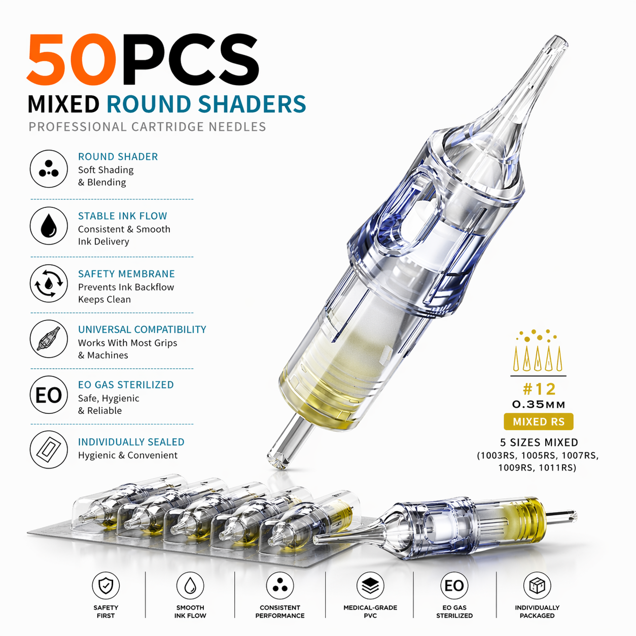 Bronc tattoo cartridges