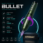 Bronc BULLET Wireless Tattoo Machine BULLET Wireless Tattoo Pen 3.5mm Stroke Stable Performance Machine