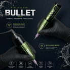 Bronc BULLET Wireless Tattoo Machine BULLET Wireless Tattoo Pen 3.5mm Stroke Stable Performance Machine