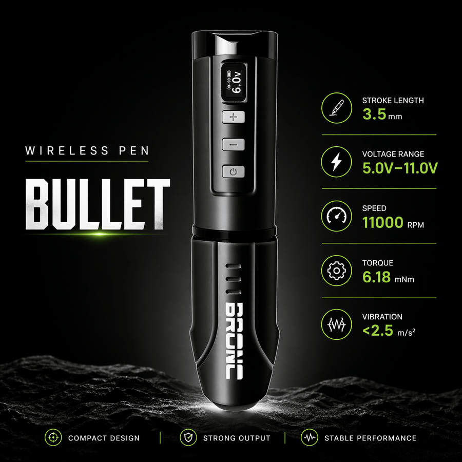 Bronc BULLET Wireless Tattoo Machine