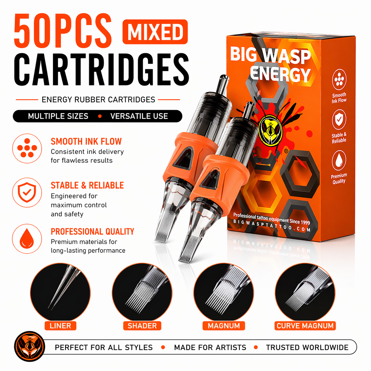 bronc tatto cartridge