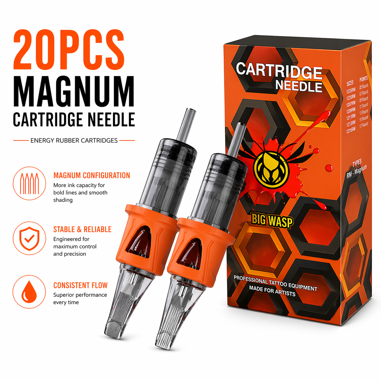 Bronc tattoo cartridges