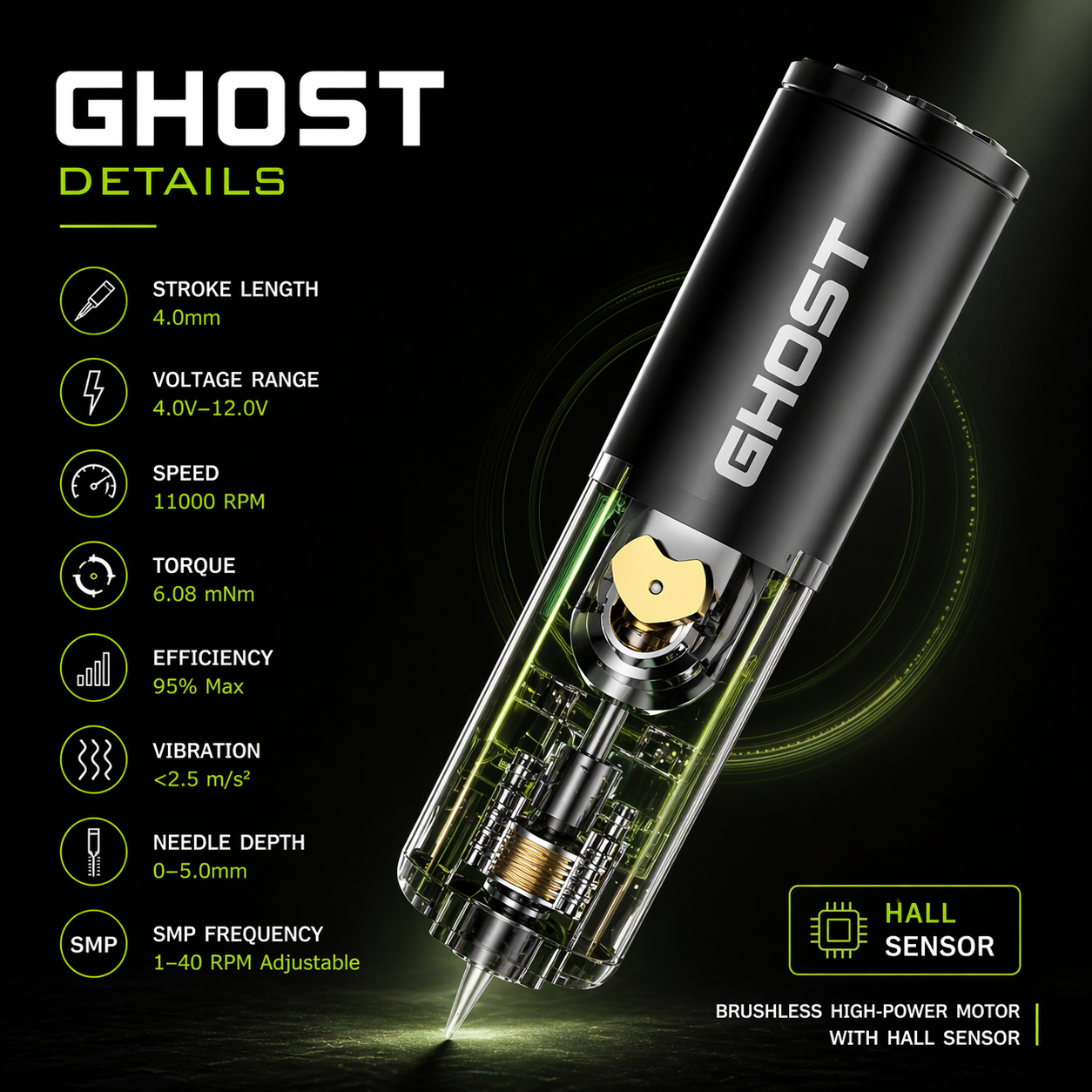 Bronc wireless tattoo pen