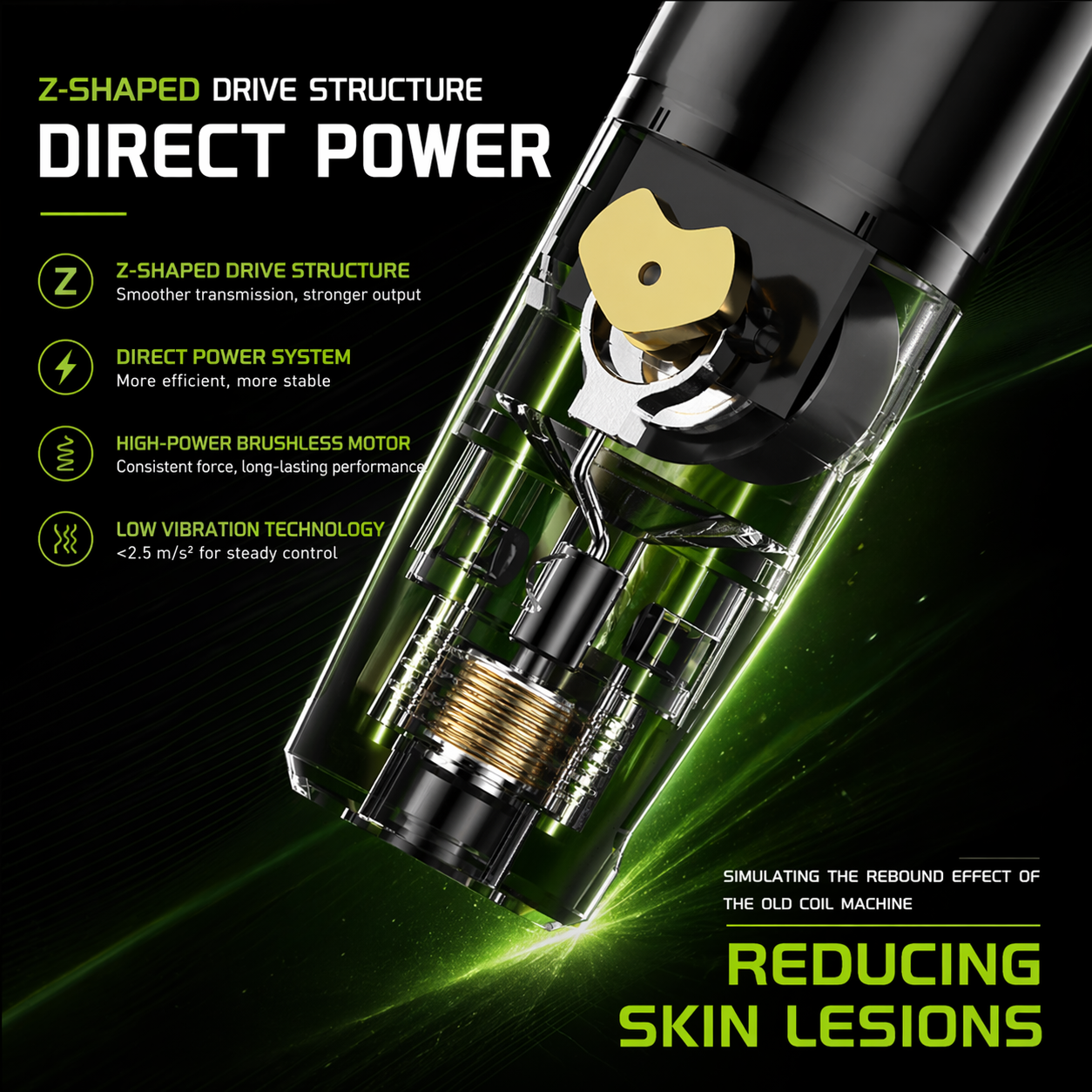Bronc wireless tattoo pen