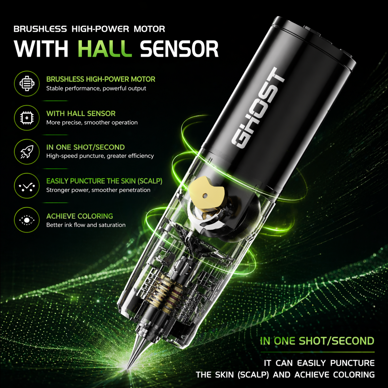 Bronc wireless tattoo pen