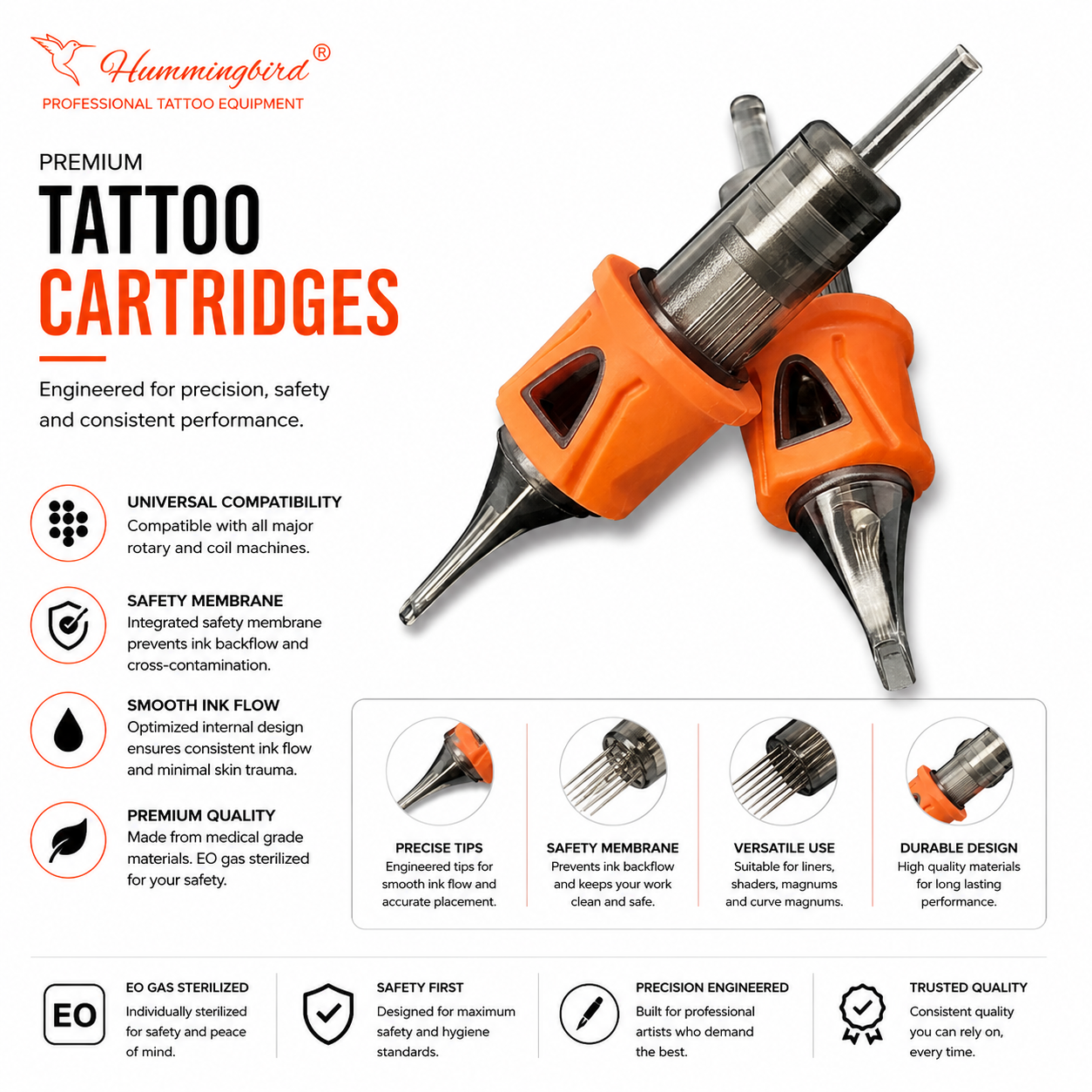 Hummingbird cartridge needle