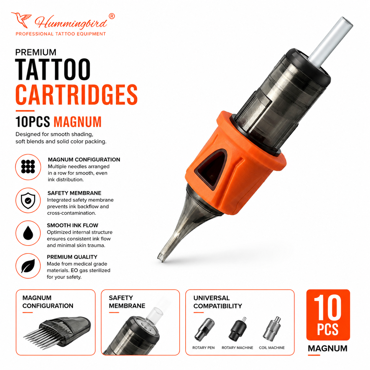 Hummingbird cartridge needle
