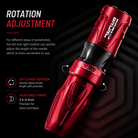 BRONC Ninja Adjustable Tattoo Pen Machine NINJA Wireless Tattoo Pen Adjustable Stroke Long Battery Professional Machine