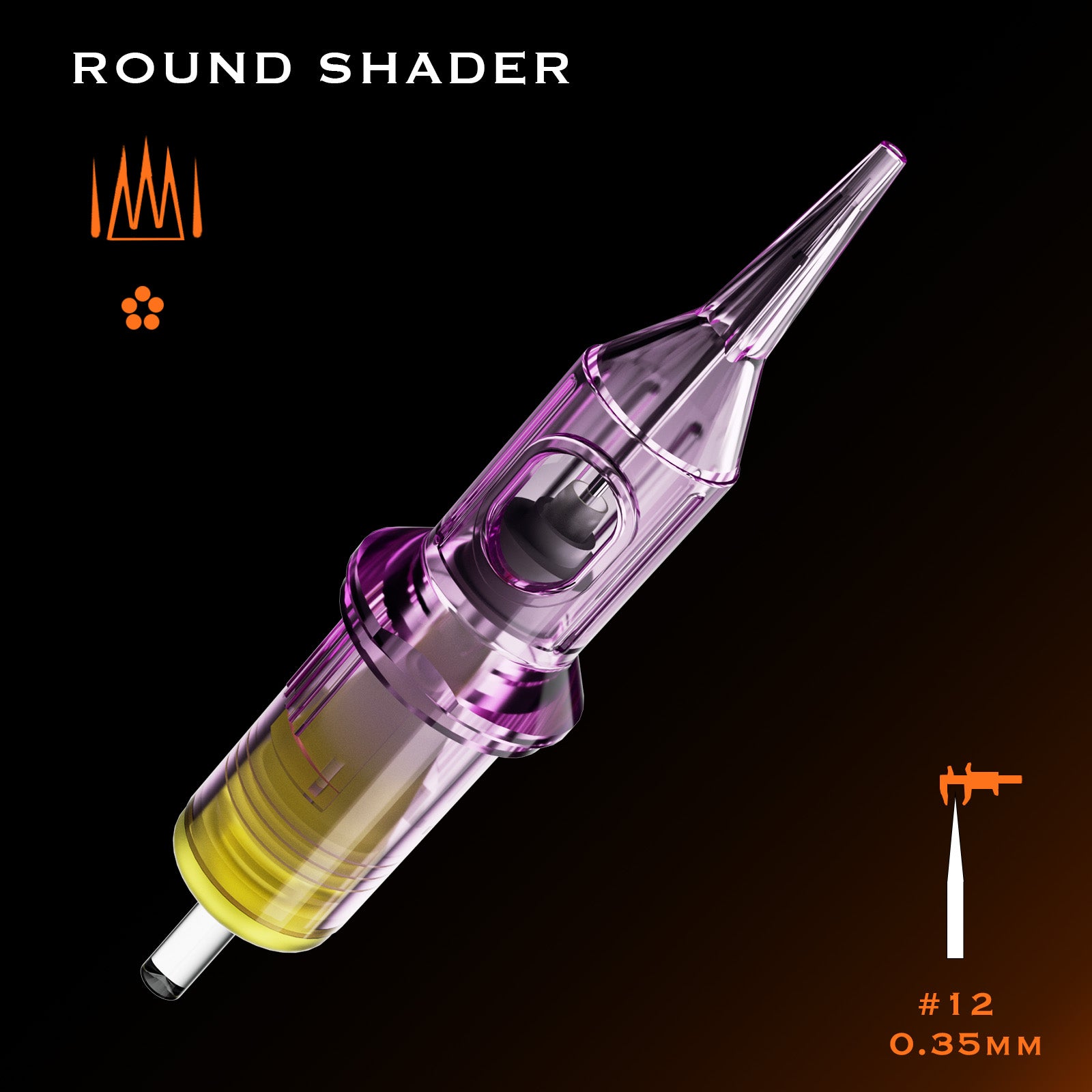 Bronc tattoo cartridges - Purple round liners, round shaders, magnums and curve magnums
