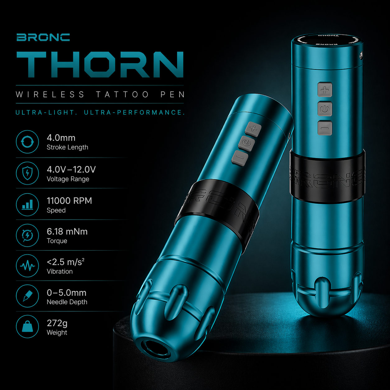 Bronc wireless tattoo machine