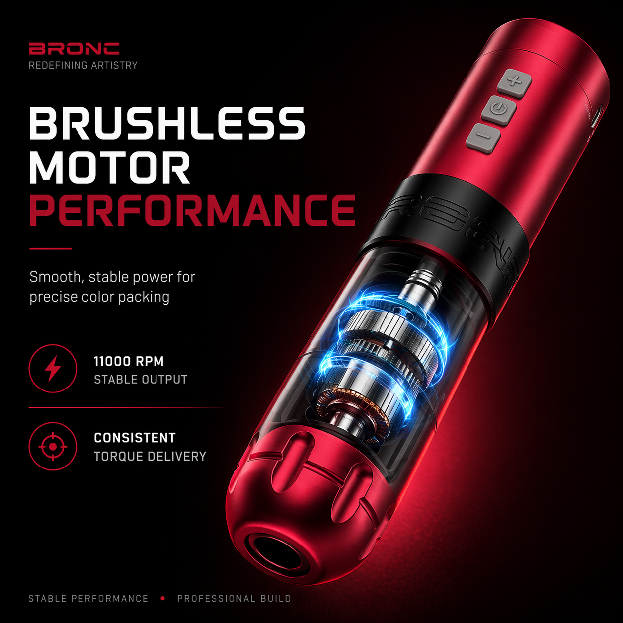Bronc wireless tattoo machine