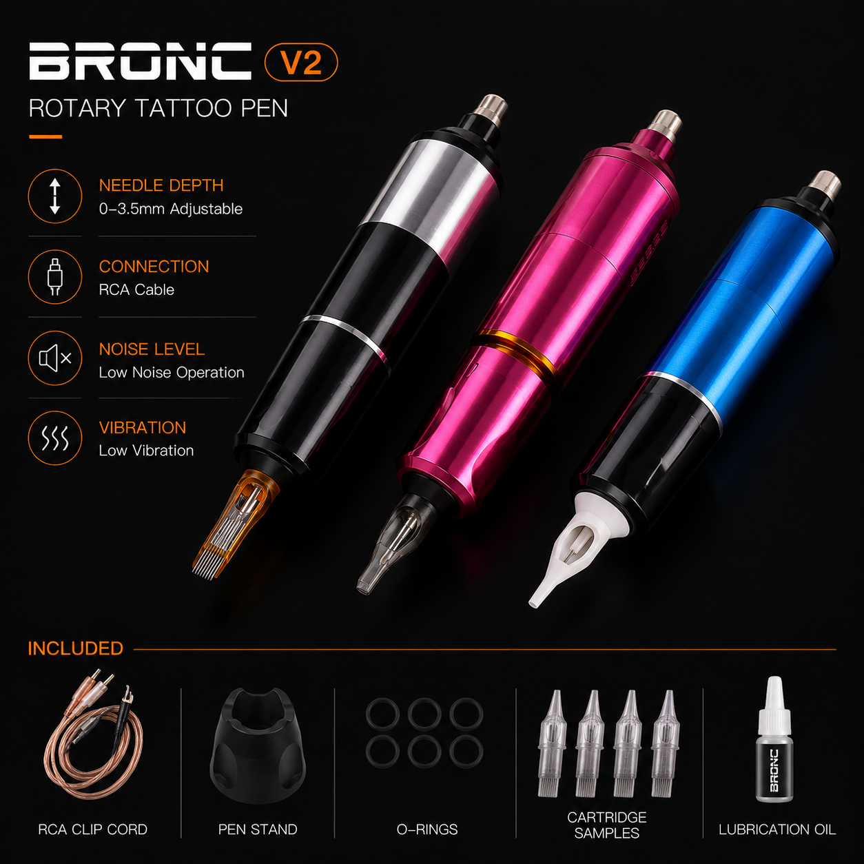 Bronc tattoo pen