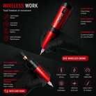 V6 Wireless Tattoo Pen 3.5mm Stroke Balanced Performance BRONC V6 Wireless Tattoo Pen 3.5mm Stroke Balanced Performance Machine