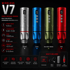 BRONC V7 Wireless Tattoo Pen Lightweight 4.0mm Stroke Machine BRONC V7 Wireless Tattoo Pen Lightweight 4.0mm Stroke Machine