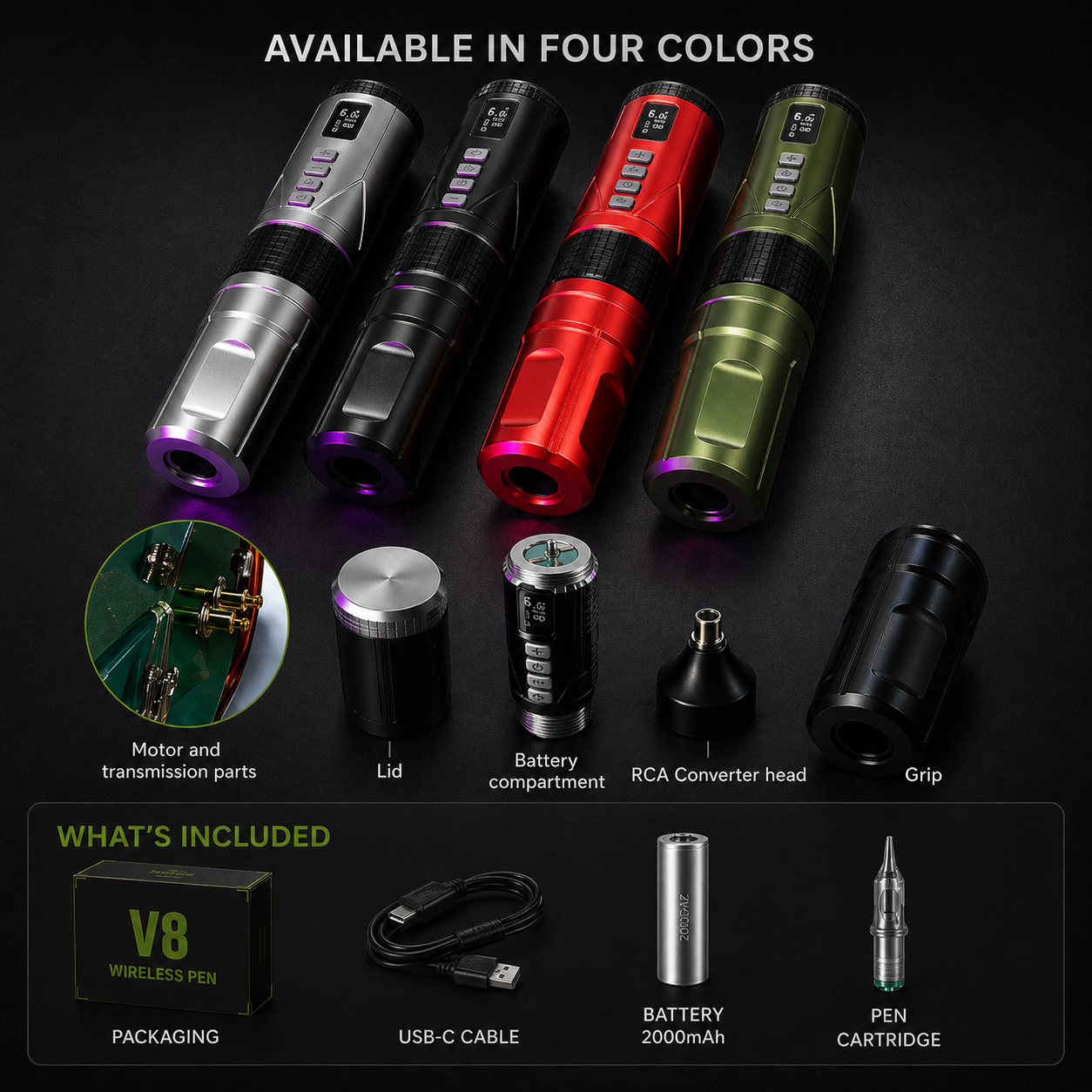 Bronc wireless tattoo machine