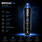 BRONC V8 Tattoo Pen Easy Maintenance BRONC V8 Tattoo Pen Easy Maintenance Long Grip Swiss Motor Machine