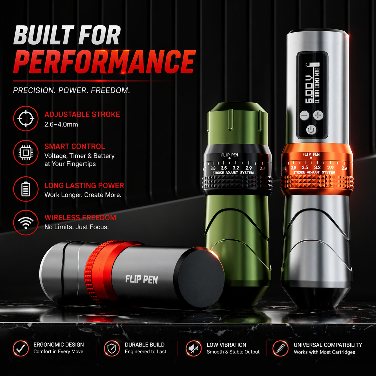 Bronc V1 wireless tattoo pen