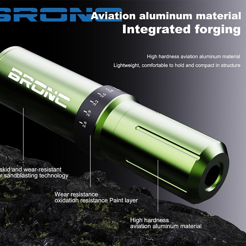 2023 BRONC Max V12 Adjustable Wireless Pen - BRONC TATTOO SUPPLY