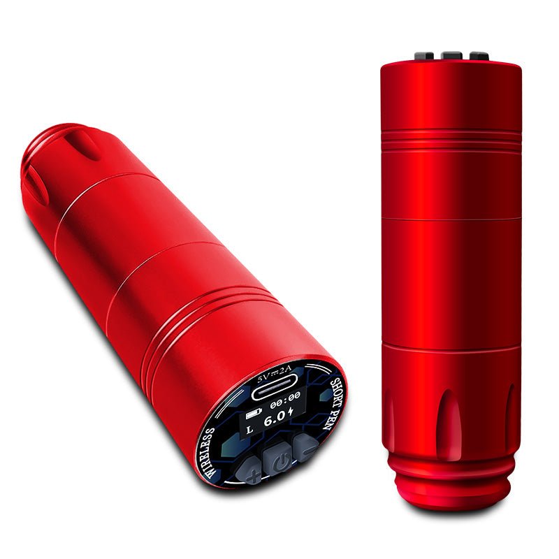 New Wireless Short Tattoo Pen - Compact and convenient tattooing tool from Bronc Tattoo Supply