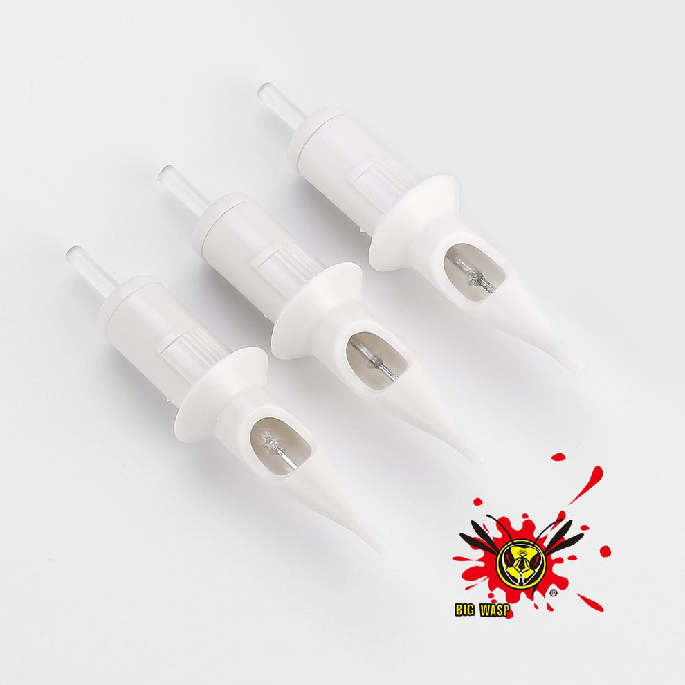 50pcs/Box White Tattoo Cartridges Needles Mix Assorted - BRONC TATTOO SUPPLY