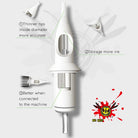 50pcs/Box White Tattoo Cartridges Needles Mix Assorted - BRONC TATTOO SUPPLY