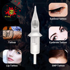 50pcs/Box White Tattoo Cartridges Needles Mix Assorted - BRONC TATTOO SUPPLY
