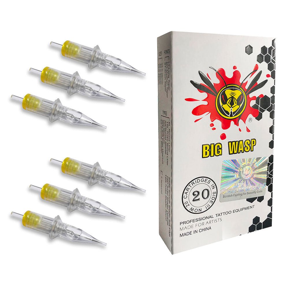 BIGWASP Cartridges Needle Matte Transparent-Round Shader - BRONC TATTOO SUPPLY