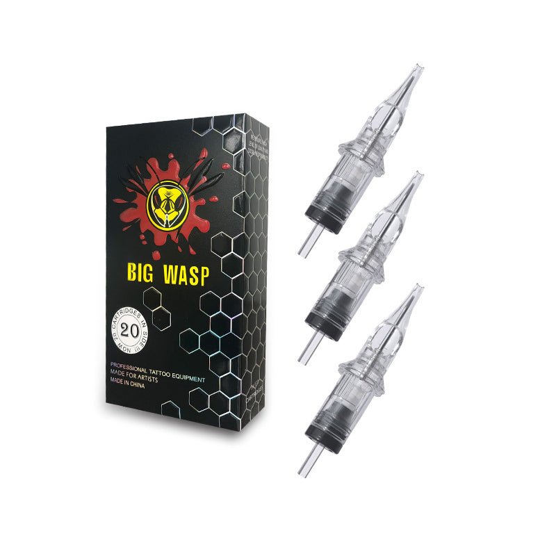 BIGWASP Cartridges Needle Transparent &Textured Needles-Round Liner - BRONC TATTOO SUPPLY