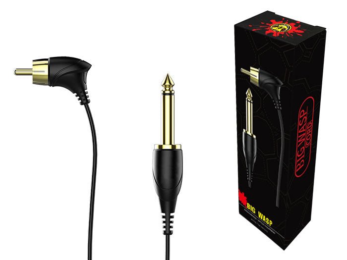 BIGWASP Tattoo RCA Clip Cord new - BRONC TATTOO SUPPLY