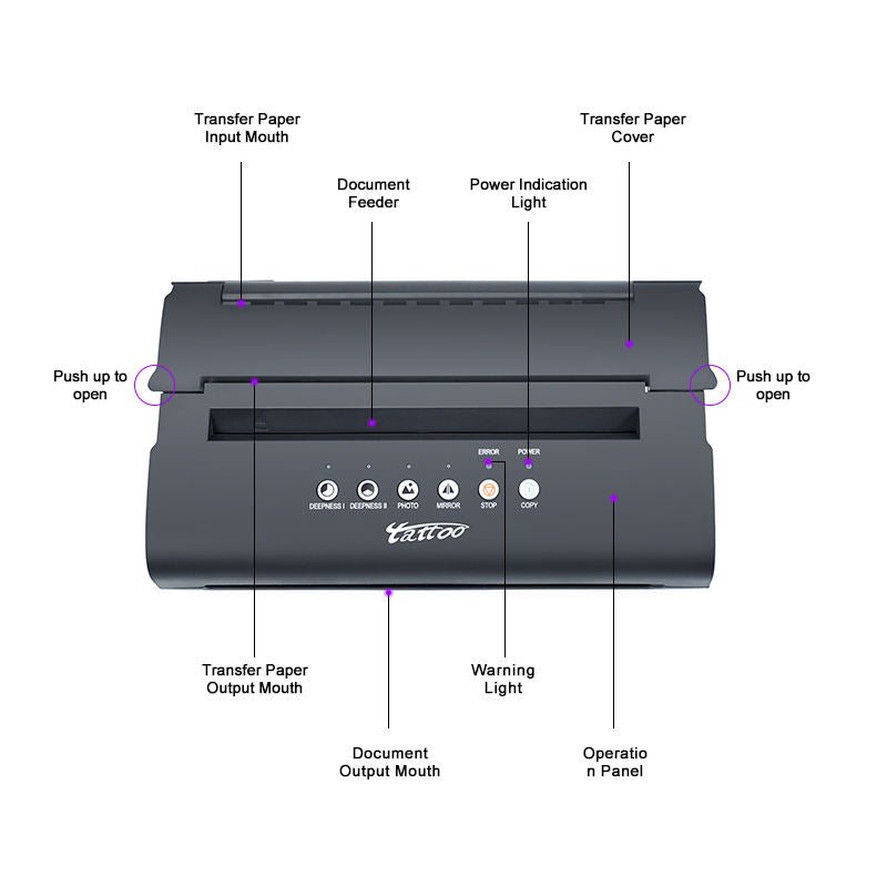 Bronc MT200 Thermal copier machine - BRONC TATTOO SUPPLY