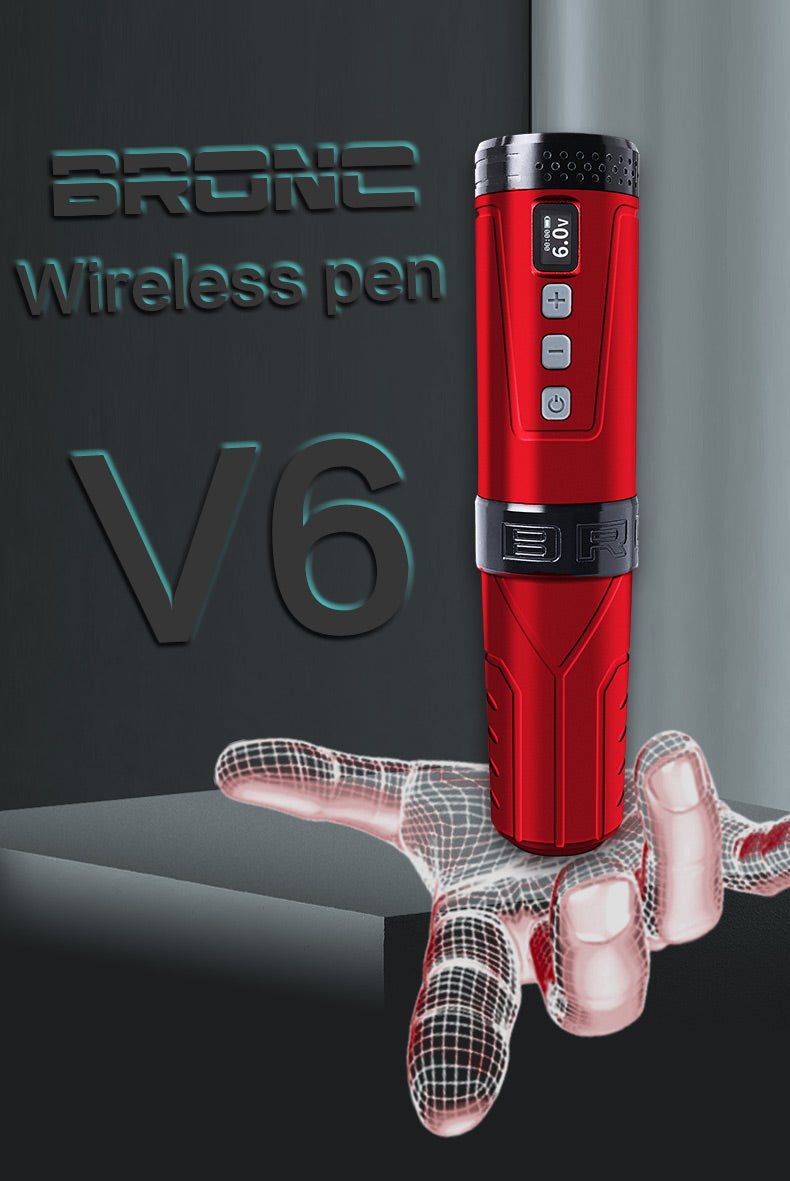 Bronc Wireless Tattoo Pen V6 - BRONC TATTOO SUPPLY