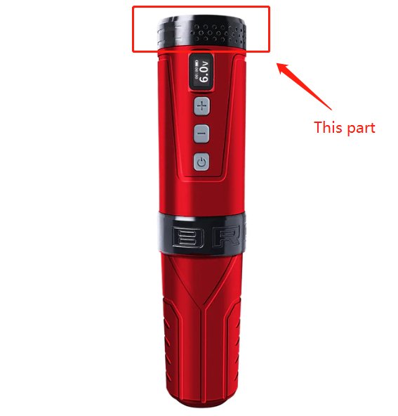 Bronc Wireless Tattoo Pen V6 - COVER - Cover for the Bronc Wireless Tattoo Pen V6.