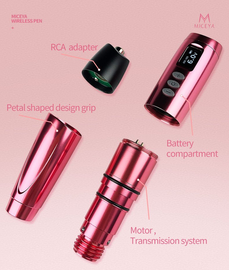 MICEYA Tulipa Wireless Pen For PMU & Tattoo - BRONC TATTOO SUPPLY