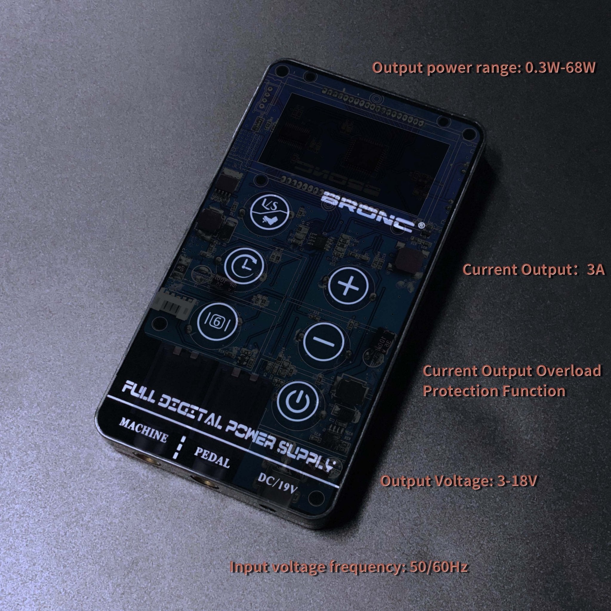 New Bronc Power Supply In 3 Ampere - BRONC TATTOO SUPPLY