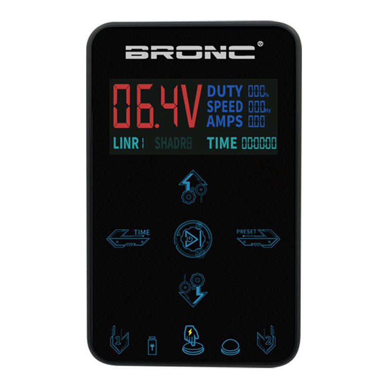 New generation of ultra-luxury touch tattoo power supply - BRONC TATTOO SUPPLY