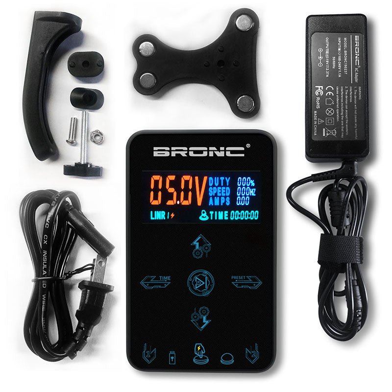New generation of ultra-luxury touch tattoo power supply - BRONC TATTOO SUPPLY