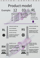 Purple Needle Cartridges Round Liner - BRONC TATTOO SUPPLY
