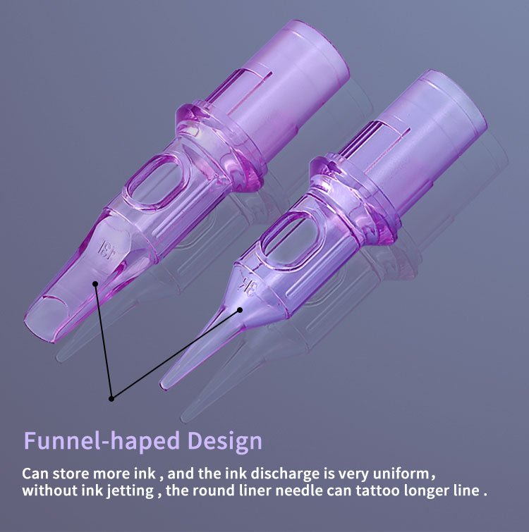 Purple Needle Cartridges Round Shader - BRONC TATTOO SUPPLY