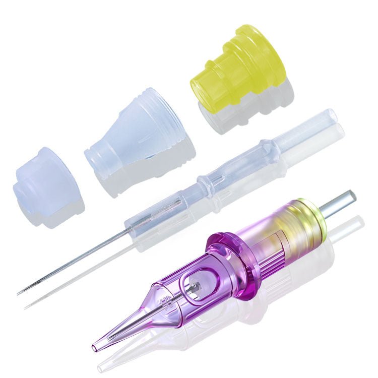 Purple Needle Cartridges Round Shader - BRONC TATTOO SUPPLY